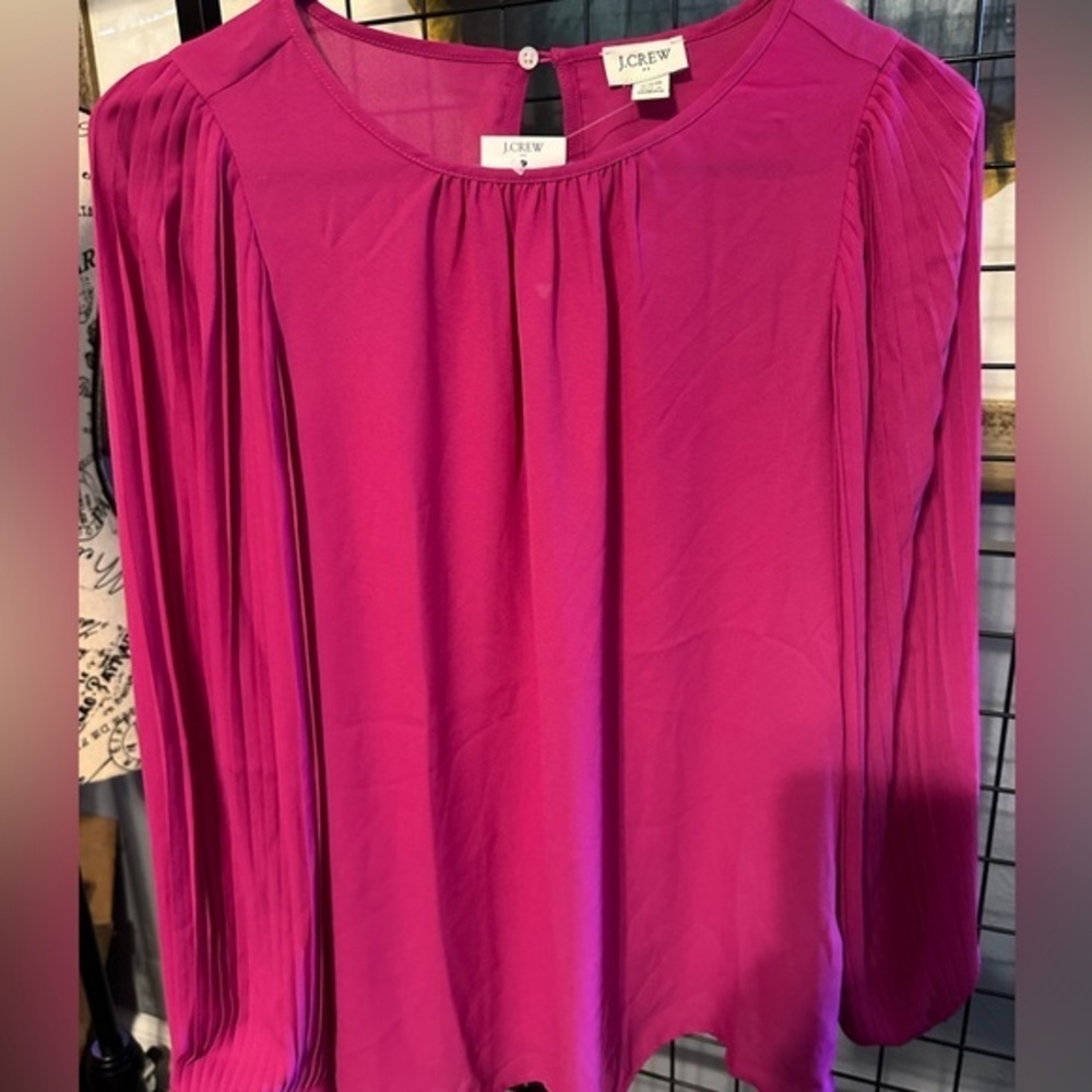 J crew nwt hot pink blouse